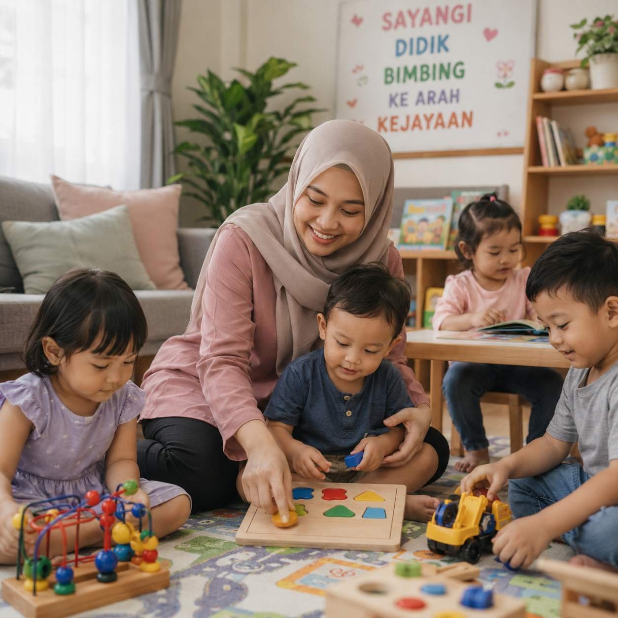 Pengasuh bersama kanak-kanak